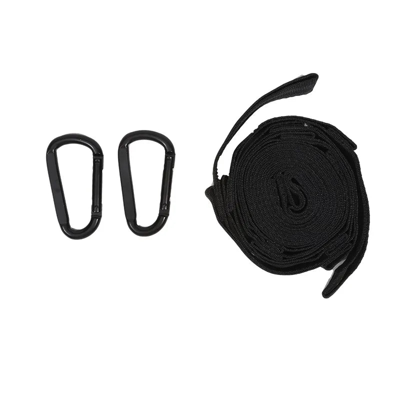 2Pcs High Bearing Capacity Hammock Straps 600lbs Breaking Strength Polyester Hammock Belt Rope 5 Ring Correias De Poliéster