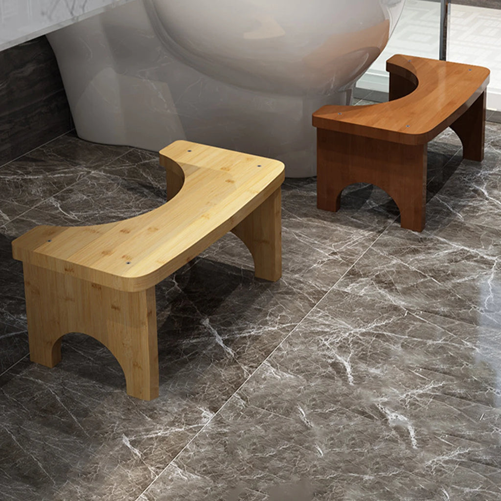 Sturdy Portable Bamboo Toilet Squat Stool for Adults,Wide and Stable,Bathroom Potty Stool,Easy to Use and Clean, Portable Design (Copy)